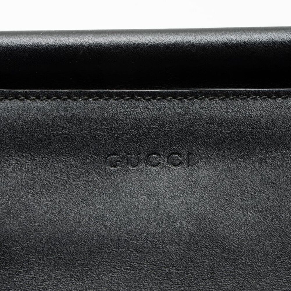 Gucci Leather Bamboo Nymphaea Medium Top Handle - Picture 9 of 16